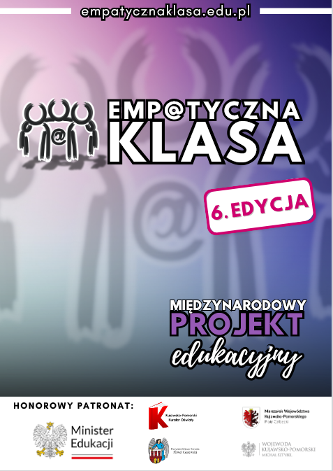 Plakat szóstej edycji projektu empatyczna klasa z logo
