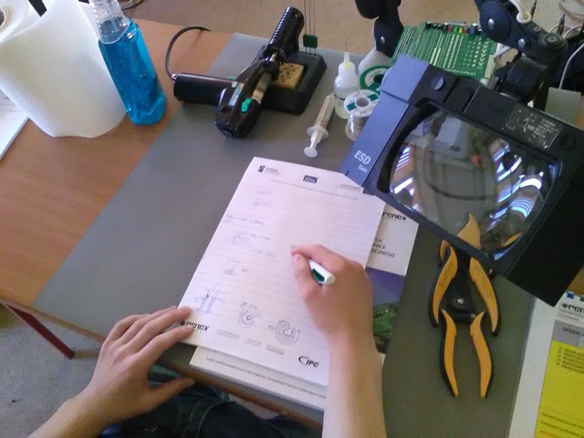 Uczestnicy projektu podczas zajęć praktycznych