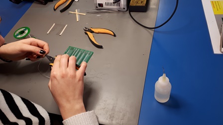 Uczestnicy projektu podczas zajęć praktycznych