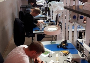 Uczestnicy projektu podczas zajęć praktycznych
