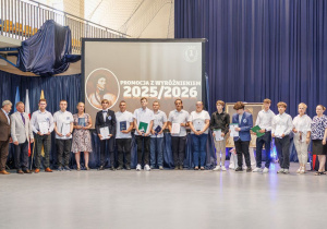 Promowani z wyróżnieniem uczniowie klasy 3Ia