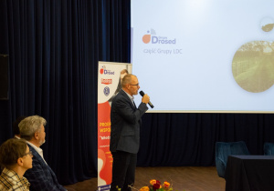 Przemawia Dyrektor Generalny i Członek Zarządu firmy „Roldrob” Mariusz Nowakowski.
