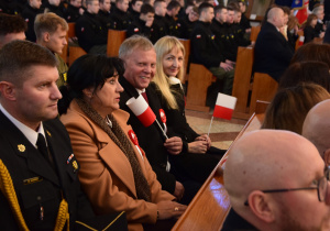 Dyrekcja ZSP1 podczas uroczystości w kościele