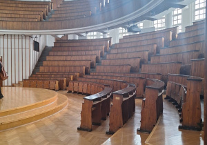 Aula SGH, w której uczniowie pisali olimpiadę.