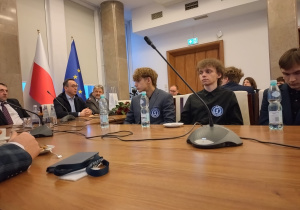 Spotkanie grupy z ZSP1 z Ministrem Infrastruktury