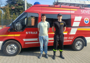 Uczniowie ZSP Nr 1 w Tomaszowie Mazowieckim - Konrad Glonek uczeń klasy 5 Met oraz Kacper Dula uczeń klasy 1 Ml