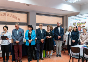 Uroczysty moment odczytywania wyników konkursu