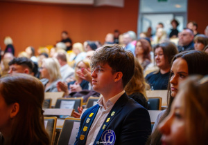 Jakub na uroczystości wręczenia stypendiów