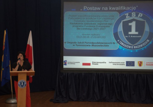 Założenia ogólne projektu przedstawia szkolny koordynator projektu p. Jolanta Nikodemska