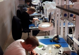 Uczestnicy projektu podczas zajęć praktycznych